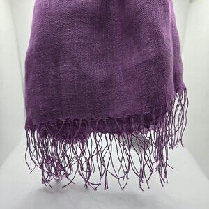 Marina Rinaldi Linen Scarf purple